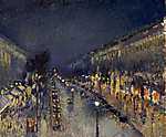 Camille Pissarro: A Montmartre sugárút este (id: 2673) poszter