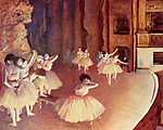 Balett főpróba a színpadon vászonkép, poszter vagy falikép