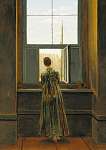 Nő az ablaknál vászonkép, poszter vagy falikép
