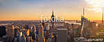 New York City skyline panorama vászonkép, poszter vagy falikép