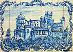 Pena National Palace in Sintra (Palacio Nacional da Pena), Portu vászonkép, poszter vagy falikép