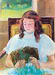 Mary Cassatt: Olvasó lány (id: 1977) vászonkép