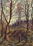 Camille Pissarro: Tájkép magas fákkal (id: 2677) bögre