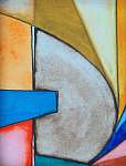 Robert Delaunay: absztrakt akvarell festett háttér (id: 7577) poszter