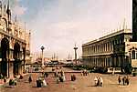 Canaletto: La Piazza - Tér (id: 977) vászonkép