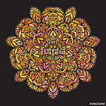 Hand drawn decorative mandala (id: 13078) poszter