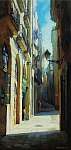 Camille Pissarro: Gótikus negyed Barcelonában (festmény) (id: 4978) bögre