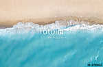 Aerial view at the beach. Beautiful natural seascape at the summer time (id: 16479) tapéta