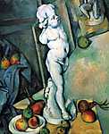 Paul Cézanne: Csendélet angyalka szoborral (id: 479) többrészes vászonkép