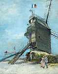 Vincent Van Gogh: A La Galette szélmalom a Montmartre-on (id: 2880) falikép keretezve