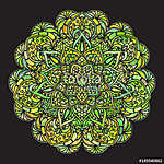 Hand drawn decorative mandala (id: 13081) poszter
