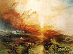 William Turner: Érkező tájfun a  tengeren (id: 2581) vászonkép