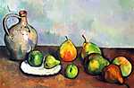 Paul Cézanne: Csendélet korsóval és gyümölcsökkel (id: 482) bögre