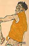 Egon Schiele: Önarckép sárga mellényben (id: 3085) poszter