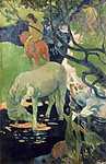 Berthe Morisot: Fehér ló (id: 3685) falikép keretezve