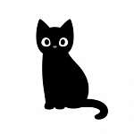 Fekete cicus vászonkép, poszter vagy falikép