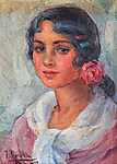 Női portré (1922) vászonkép, poszter vagy falikép