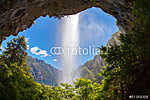 Vízesés Saltillo, nemzeti park Lanin, Patagonia, Argentína vászonkép, poszter vagy falikép