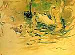 Berthe Morisot: Hattyúk (id: 1992) bögre