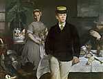 Edouard Manet: Ebéd a műteremben (1868) (id: 2792) bögre