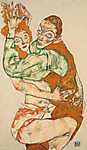 Egon Schiele: Szeretkező pár (id: 3092) poszter