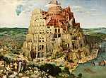 Pieter Bruegel the Elder: Bábel tornya (id: 3793) többrészes vászonkép