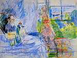 Berthe Morisot: Szobabelső Jersey-ben (id: 1994) bögre