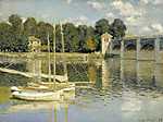Lotz Károly: Híd Argenteuil-ban (1874) (id: 2994) falikép keretezve
