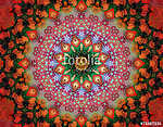Floral energy mandala vászonkép, poszter vagy falikép