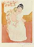 Mary Cassatt: Anyai gyengédség (id: 1895) falikép keretezve