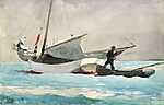 Winslow Holmer: Vitorláshajó rakodása (id: 2597) tapéta