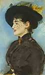 Edouard Manet: Irma Brunner arcképe (id: 2797) falikép keretezve