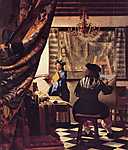 Jan Vermeer: A festészet allegóriája (id: 997) tapéta