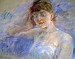 Berthe Morisot: Fiatal nő fehérben (id: 1998) tapéta