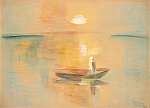 Napnyugta (Aranyhíd, Balatoni naplemente) (1935) vászonkép, poszter vagy falikép