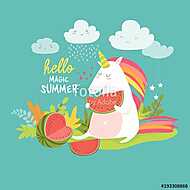 Hello varázslatos nyár! vászonkép, poszter vagy falikép