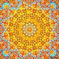 Colorful geometric kaleidoscope fractal vászonkép, poszter vagy falikép