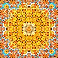 Colorful geometric kaleidoscope fractal vászonkép, poszter vagy falikép