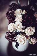 bouquet of roses and carnations vászonkép, poszter vagy falikép