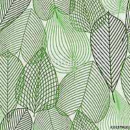 Spring green leaves seamless pattern vászonkép, poszter vagy falikép