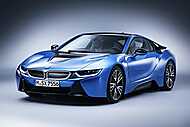 BMW i8 Blue Photo LF vászonkép, poszter vagy falikép