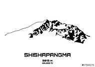 A Mt. Sisapangma vászonkép, poszter vagy falikép