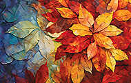 Őszi színes levelek 4. vászonkép, poszter vagy falikép