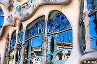 Casa Battlo designed by Antoni Gaudi,Barcelona, Spain vászonkép, poszter vagy falikép