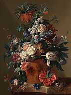 Virágcsokor vázában vászonkép, poszter vagy falikép