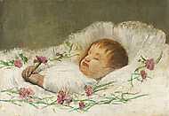 Halott gyermeki portré vászonkép, poszter vagy falikép