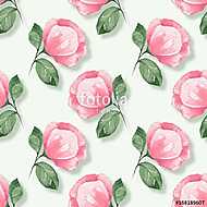 Floral seamless with pink flowers vászonkép, poszter vagy falikép