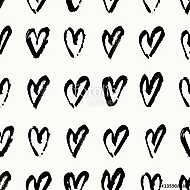Hand Painted Hearts Pattern vászonkép, poszter vagy falikép