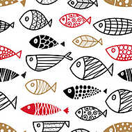 Nincs két egyforma hal tapétaminta vászonkép, poszter vagy falikép