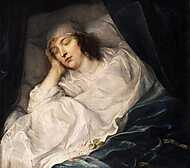Lady Digby a halálos ágyán vászonkép, poszter vagy falikép
